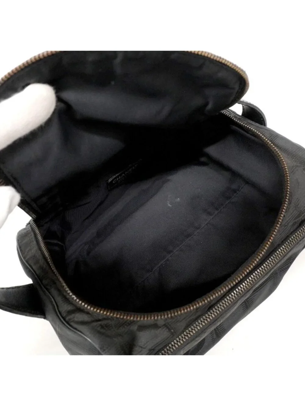 Chanel Vanity Bag New Travel Nylon Black